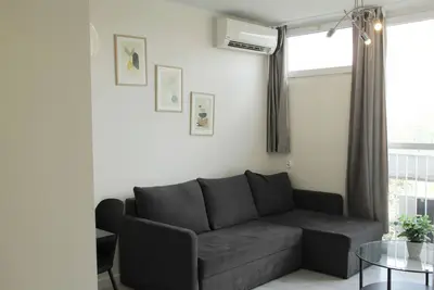 Central New Flat. Ac, Park View, 2 Rooms