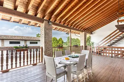 Image de Appartement de vacances \"Cascina Raperonzolo\" avec terrasse privée, climatisation et Wi-Fi