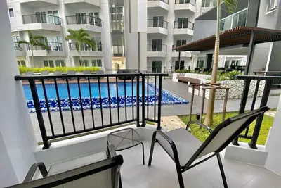 Image de Pool access Studio, balcony w/ garden, High speed Wi-Fi