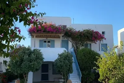 Amazing Mykonos Villa | 2 Bedrooms | Mykonian Style Pool House 2 | Access to Swimming Pool & Great Location | Ornos