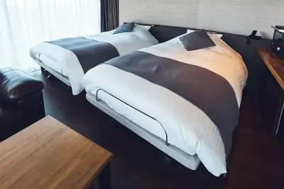 Image de Standard 1 night without meals Westernstyle twin room on upper floors 7th and 8th floors / Oita Ōita