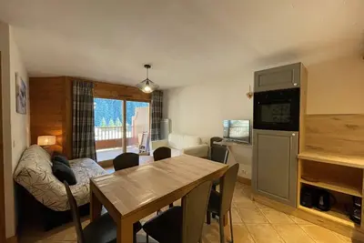 Image de Appartement familial 6 pers. avec piscine, balcon et parking Ă Crest-Voland
