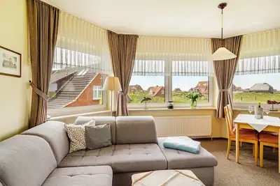 Image de Appartement 'Hus Uiterst-hörn Treibholz' avec vue sur la mer, jardin partagé et Wi-Fi