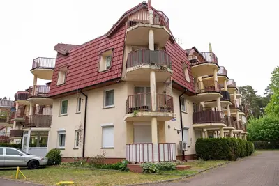 Image de Studio avec balcon près de la plage, Pobierowo