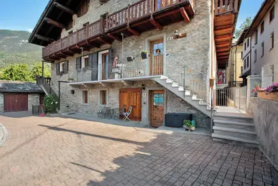Image de Appartement \"Souvenir au Moulin\" avec vue sur la montagne, jardin partagé et Wi-Fi
