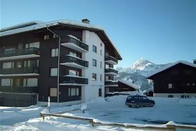 Image de Appartement cosy 4 pers, au coeur de Crest-Voland, proche pistes, parking, balcon