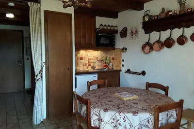 Image de Studio cabine 4 pers, centre village, proche pistes, parking, casier Ă skis