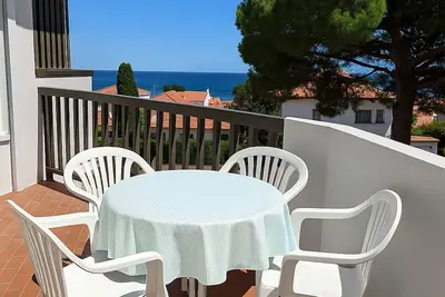 Image de T2 lumineux au Racou avec piscine et parking, 100m de la plage - Argelès-sur-Mer