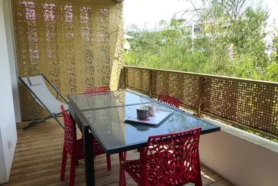 Image de Capbreton. Résidence Coeur boisé appartement avec terrasse et wifi. Espace vert