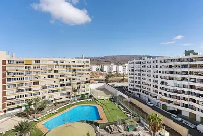 Image de Appartement de vacances \"Los Molinos 735\" avec vue sur la mer, piscine partagée et Wi-Fi