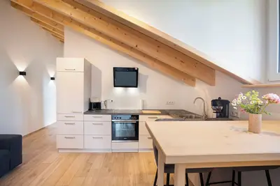 Image de Appartement 'Ferienwohnung Wendelsteinblick' avec vue sur les montagnes, balcon et Wi-Fi