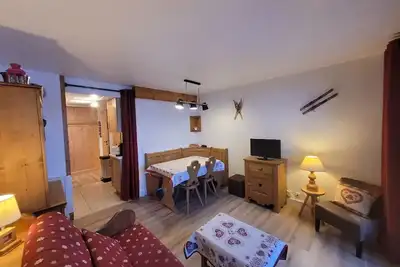 Image de Appartement cosy Les Saisies, 4 pers, balcon, vue pistes