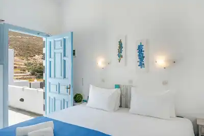 Image de Maison de vacances 'Pico Bello Patmos 24' avec vue sur les montagnes, Wi-Fi et climatisation