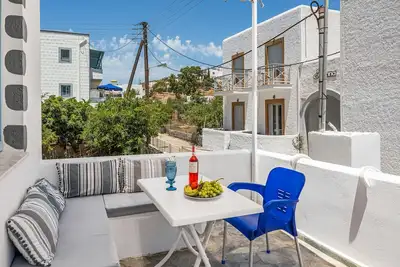 Image de Maison de vacances 'Pico Bello Patmos 26' avec vue sur les montagnes, Wi-Fi et climatisation