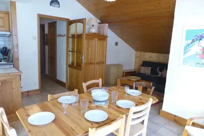Image de Appartement cosy 3 pièces avec balcon pour 6 personnes au centre des Contamines-Montjoie
