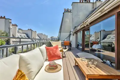 Image de Terrace au centre de Paris entre le l'Opera et le Palais Royal
