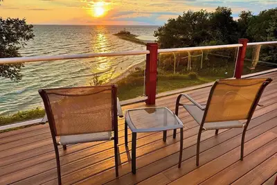 Stylish Home with Private Beach Views