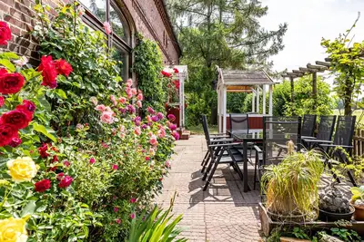 Image de Appartement de vacances \"Elbtalquartier Im Grünen\" avec terrasse partagée, jardin partagé et Wi-Fi