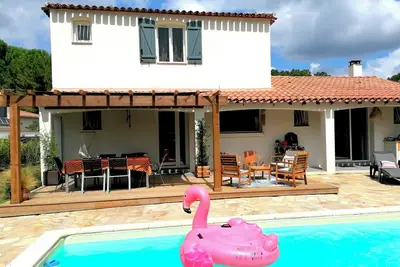 Image de Maison du Sud avec grande piscine et cigales