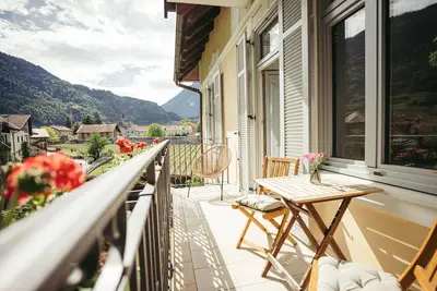 Image de Appartement 'Freienfeldhof Golden' avec vue sur les montagnes, jardin partagé et Wi-Fi