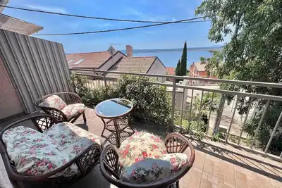 Image de Appartement de vacances avec terrasse et balcon donnant sur la mer