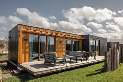 Image de Lodge confortable avec airco, dans un parc de vacances près du Grevelingenmeer