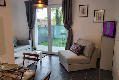 Image de Loue à Lanton appartement Rdc terrasse, T2, 3 couchages