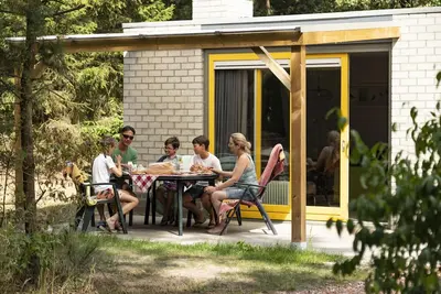Image de Bungalow moderne avec terrasse couverte, Ă Appelscha