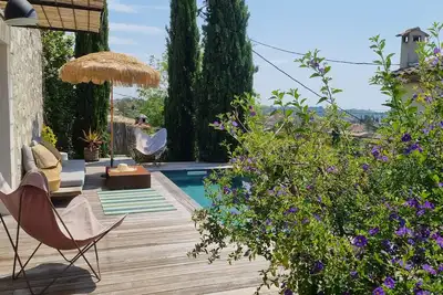 Image de Sublime Maison de Village Avec Piscine