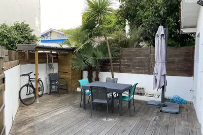Triplex calme avec terrasse, climatisation, proche plage et commerces à Arcachon