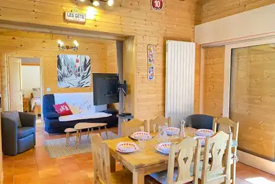Image de Location aux Gets : Appt 3* pour 6 pers, proche centre et pistes, WiFi, parking, casier Ă skis