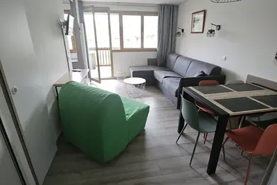 Charmant T2 pour 5 pers. avec balcon, idéalement situé à Avoriaz, proche pistes et commerces