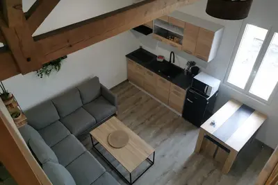 Image de Logement pour 4 personnes avec mezzanine à la campagne