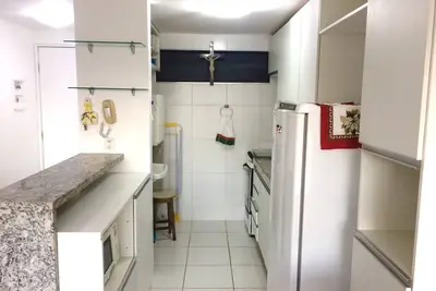 Image de Bedroom and living room 5 minutes from the beautiful Praia da Panta Verde! Super cozy apartment