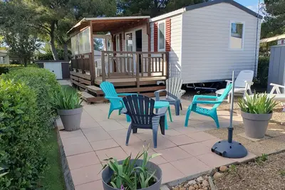 Image de Mobil Home Climatisé camping**** « Le Lac des Rêves »