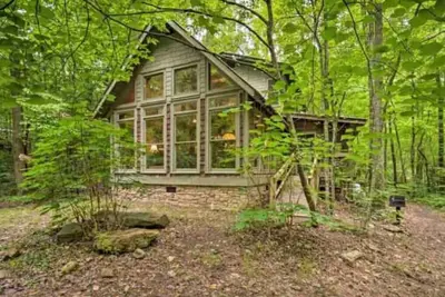Image de Falls View Cabin at Dennis Mill on designated trout stream. \n