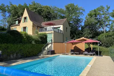 Image de Maison a la campagne piscine chauffée