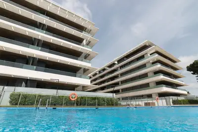 Image de Espectacular apartamento, vistas al mar y piscina