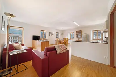 Image de Appartement \"Wielander B West\" avec vue sur les montagnes, jardin partagé et Wi-Fi