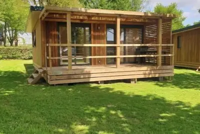 Image de Chalet au calme - à 5 min du Parc animalier de Branféré et 15 min de la Mer