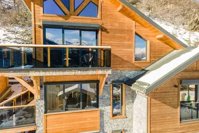 Image de Chalet mitoyen prestige 12 pers, sauna, à Pra Loup