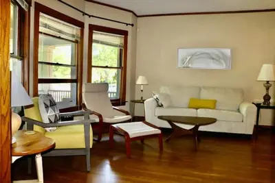 Image de Historic North Side house with hot tub in public transit hub near downtown