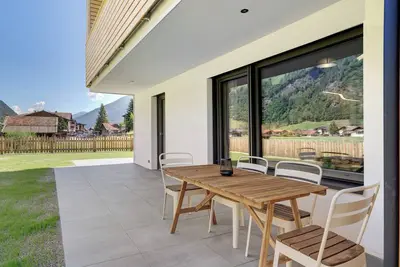 Appartement 'Stackler54 - Mit Garten' avec vue sur la montagne, terrasse privée et Wi-Fi