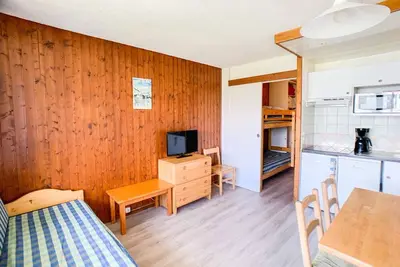 Image de Studio lumineux à Tignes - 4 pers, balcon, casier à skis, animaux acceptés