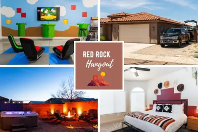 Image de Red Rock Hangout: Easy Boat Parking + Big Hot Tub + Mario Gaming Room + Bbq