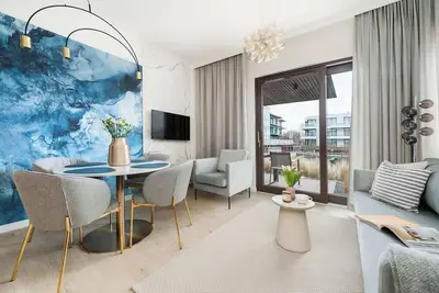 A unique stay in a modern seaside marina