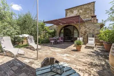 Image de Maison de vacances privée avec Wifi, piscine, climatisation, Tv, véranda, près de San Gimignano