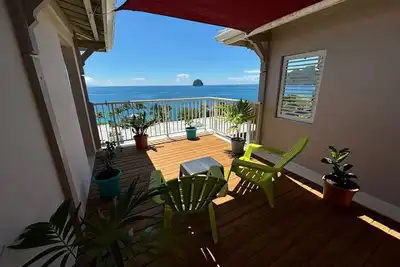 Image de Appartement T2 vue mer, piscine, terrasse, chambre, proche plages et randonnées.