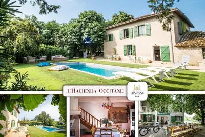 Image de L’Hacienda Occitane - Piscine chauffée - Clim à 15 minutes de Montauban