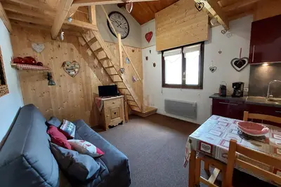 Image de Charmant studio montagnard - 3 pers, parking, au pied des pistes